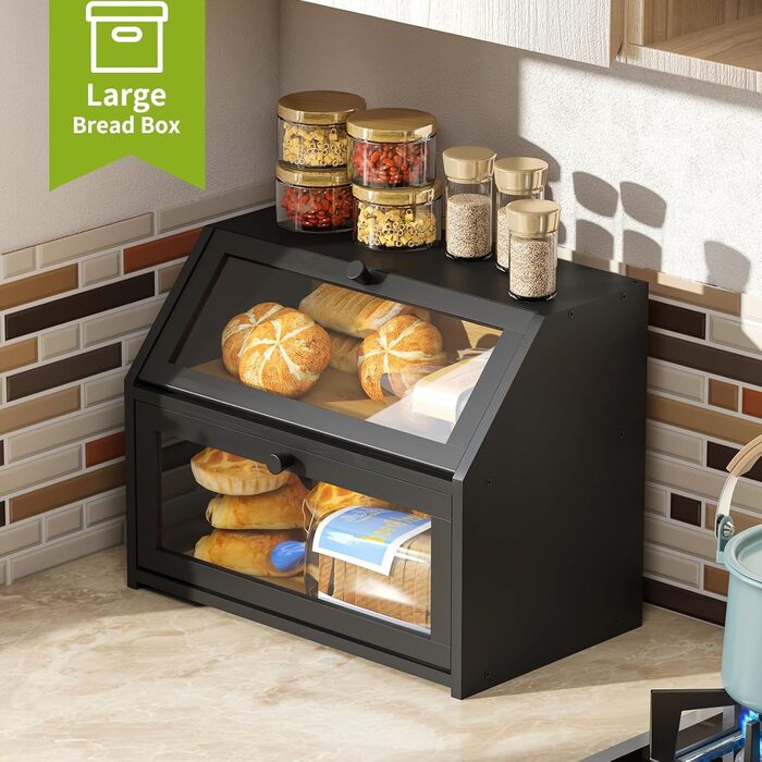 Бротокнига для кухні BMOSU: двошарова, бамбукова, велика місткість, білий (чорний, прозорий)