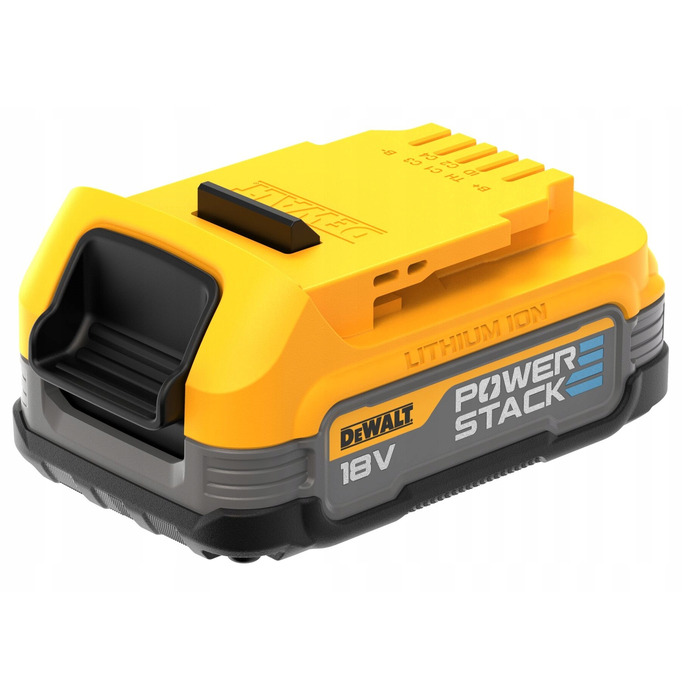 Дриль-викрутач DeWALT DCD800E1T 18V XR PowerStack, 90Нм, комплект з АКБ 1,7Аг