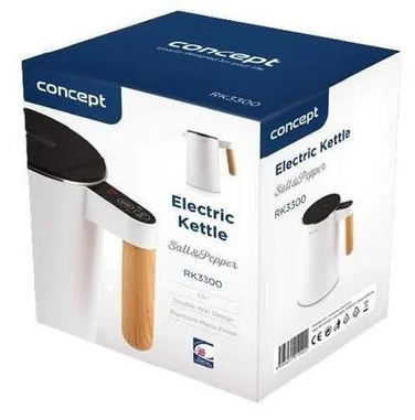 Електричний чайник Concept RK3300, 2200 Вт, 1,5 л, білий
