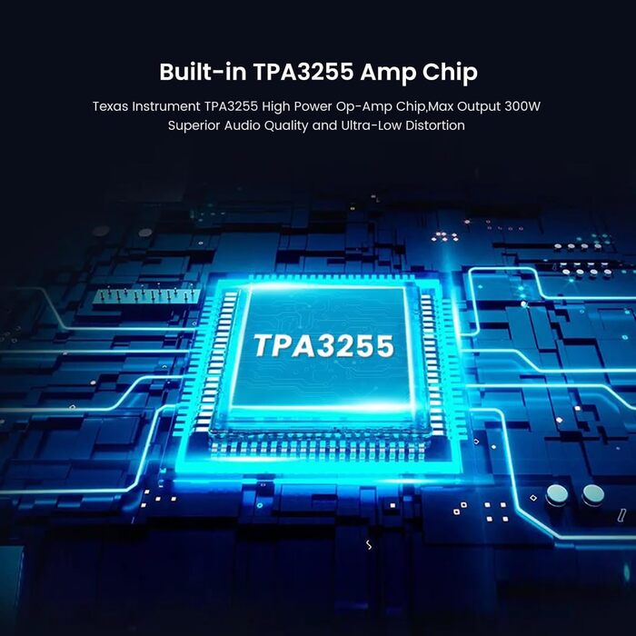 AIYIMA A07 TPA3255 стерео аудіо міні-підсилювач 2x300 Вт Hi-Fi, клас D, інтегрований цифровий підсилювач 2.0 для колонок і домашнього кінотеатру, 32V 5A блок живлення, для DIY
