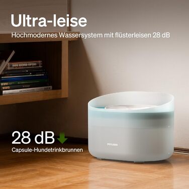 PETLIBRO фонтанчик для собак і котів, 8 л, білий, тихий (26 дБ), анти-розливний захист, легко миється, підходить для великих собак та кількох котів