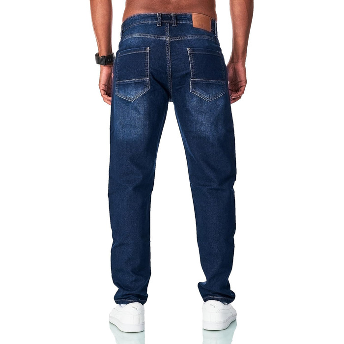 Чоловічі джинси JEEL Regular Fit - стрейч, denim-look, темно-сині 38W/32L