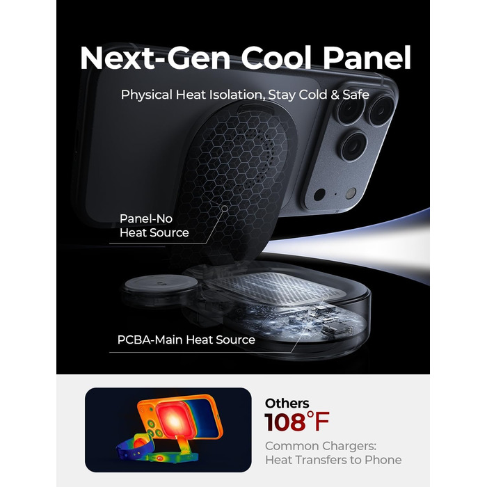 Зарядна станція LISEN 3-в-1 MagSafe 25W з адаптером 45W для iPhone 17/16/15/14/13, Apple Watch та AirPods Qi2.2