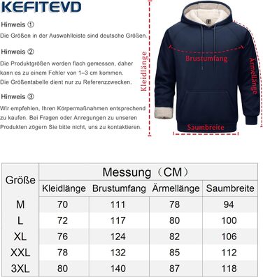 Капюшонний світшот Cavva для чоловіків: флісова тканина, вітро- та водовідштовхувальний, бавовна, теплий, армійного кольору (темно-синій, S)