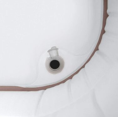 Надувна ванна Tubble Royale 255 літрів - складана ванна для дорослих, 188 см, монтаж за 1 хв, для дому та вулиці, Home Spa & Eisbad, Ambient Taupe