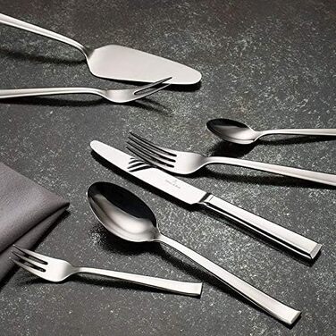 Villeroy & Boch – Victor Silver/Platinum 68-Piece Cutlery Set for 12 People, Dishwasher Safe, Rustproof, Flatware Set, Cutlery Set, Dinner Cutlery, Fork, Spoon, Knife, Kitchen Cutlery Set, Stainless Steel