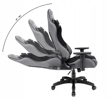 Ігрове крісло IMBA seat Druid, тканина, сіре
