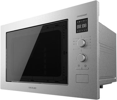 Вбудована мікрохвильова піч Cecotec GrandHeat 2550 з грилем, 25л, 1320W, 8 функцій, нержавіюча сталь