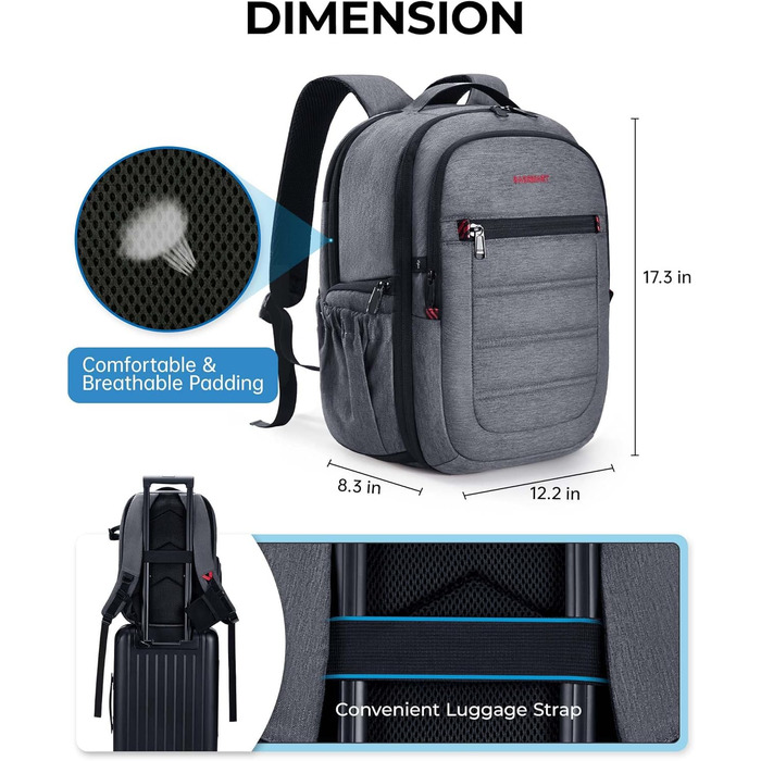 Bagsmart Рюкзак для фотоапарата та ноутбука 15.6