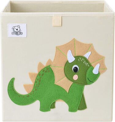 Складаний органайзер для іграшок Triceratops CLCROBD з тканини, кошик для зберігання у вигляді тварини, для дитячої кімнати, 33 см