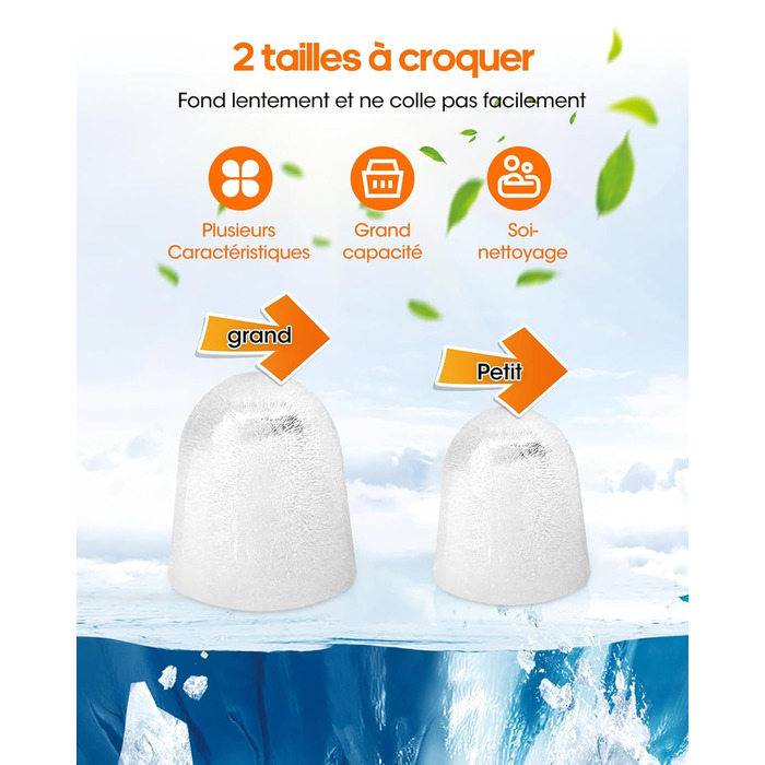 Smart Ice Maker Machine with WiFi Control - 15KG Daily Capacity, Fast Ice Production (9 Cubes in 6 Minutes), Self-Cleaning, 2 Ice Sizes for Kitchen, Office, Bar, Party, RV (White)