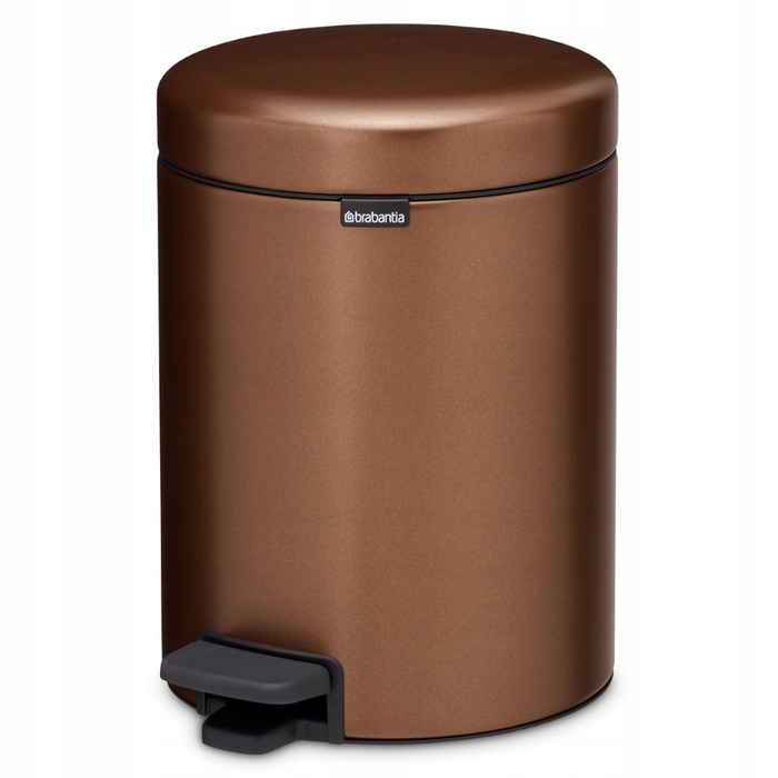 Сміттєвий кошик з педаллю BRABANTIA NewIcon, 5 л, Warm Bronze