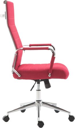 Крісло офісне Kolumbus, тканина, ергономічне, для довготривалої роботи, ігрове, для дому та офісу, червоне