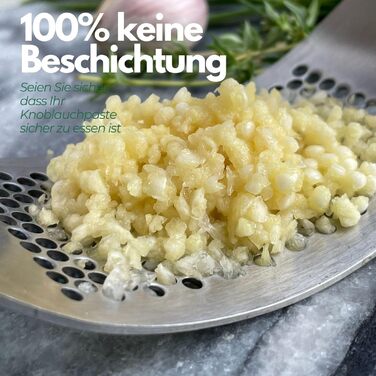 Прес для часнику CLOVE з подрібнювачем та скребком, нержавіюча сталь 18/10, ручна, для кухні