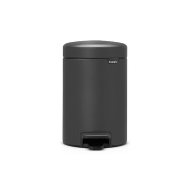 Сміттєвий відер Brabantia Treteimer з внутрішнім пластиковим відром, сталь, колір Mineral Infinite Grey, 3 л