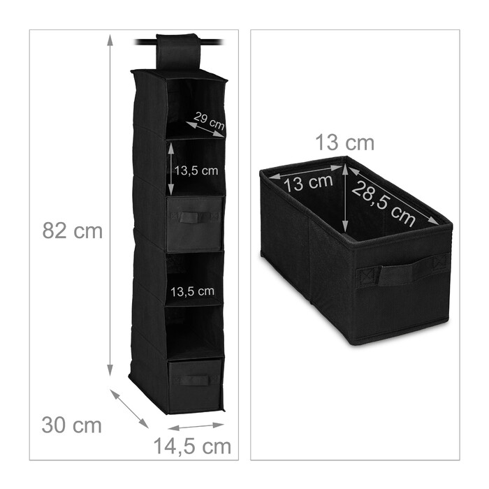 Relaxdays Hanging Shelf for Closet