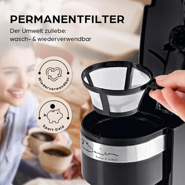 Еспресо-машина Barista Siebträger Slim: нержавіюча сталь, 20-барна помпу, термоблок, об'єм 800 мл, підігрівач чашок, чорно-срібна