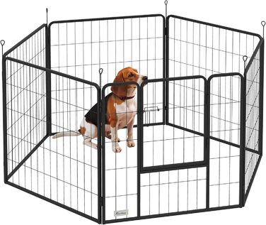 Клітка для собак PawHut 6-секційна, 160 x 80 x 80 см, для собак, котів, цуценят, для дому та вулиці