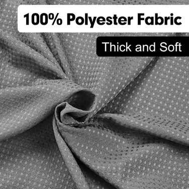 Шторка для душу Waffel сірого кольору 183x198 см - текстильна, з поліестеру, з магнітною фіксацією та 12 кільцями, непрозора та водовідштовхувальна для ванної кімнати, сіра, 1 шт.