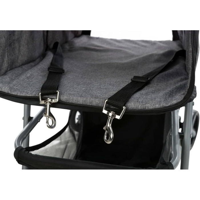 Крісло-мішок Buggy сірого кольору, 47x100x80 см, 4.9 кг