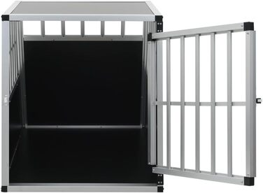 Транспортна переноска для собак vidaXL з подвійними дверцятами, 94x88x69 см