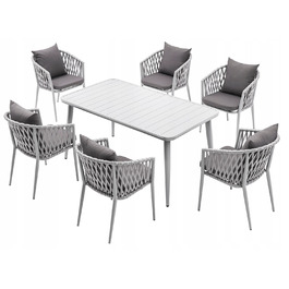 Комплект стіл та стільці MAT-COMPANY metal EXCLUSIV, сірий