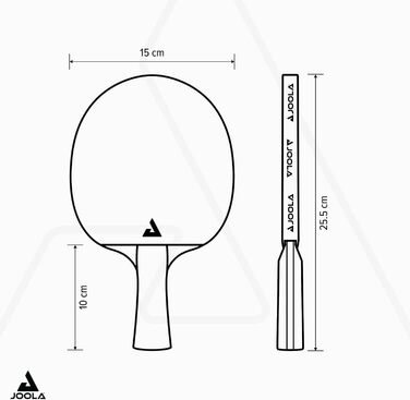 JOOLA Table Tennis Set Duo PRO: 2 Paddles, 3 Balls, Case - Red/Black, 6-Piece Set