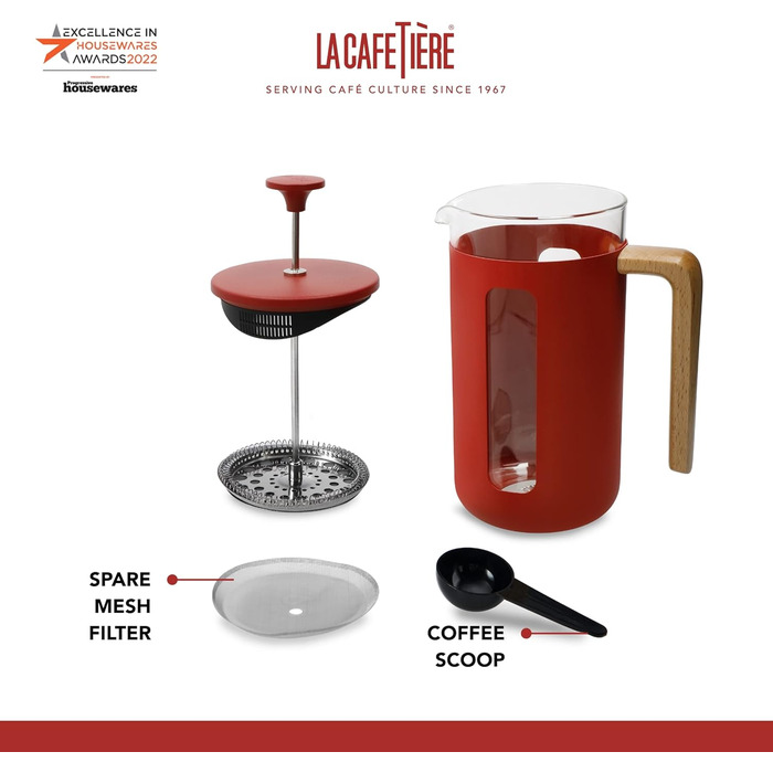 Френч-прес La Cafetière Pisa з нержавіючої сталі, зелений, на 3 чашки, у подарунковій коробці