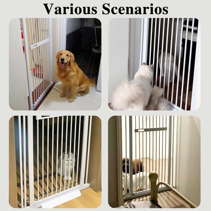 Захисне ворота для тварин Xifamniy, 155 см: безпека для дітей та домашніх тварин (без свердління)