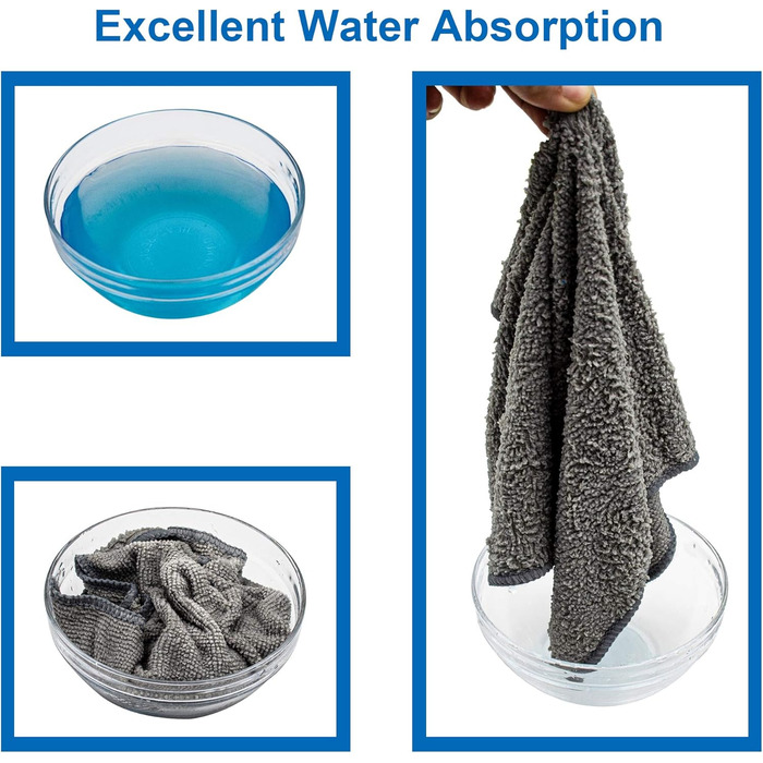 Серветки мікрофібра FIXSMITH, 8 шт., 30x40 см, для авто, кухні, дому, офісу