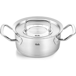 Каструля Fissler Original-Profi Collection 1,4 л, 16 см, нержавіюча сталь, з металевою кришкою, для індукції