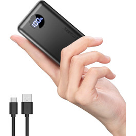 Power Bank Coolreall 20000mAh з LED дисплеєм та швидкою зарядкою (22,5W PD, QC4.0), сірий