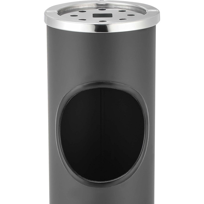 Металева підставка-попільниця для вулиці та дому, чорна. Відро для сміття, стійка, для входу, анти-вітер.