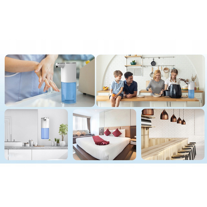 Автоматичний безконтактний дозатор для мила (настільний/настінний), 400 мл, USB