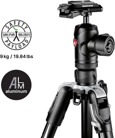 Штатив Manfrotto Befree Advanced з Twist-закриттям: легкий, для DSLR, беззеркальних камер та фотоапарата