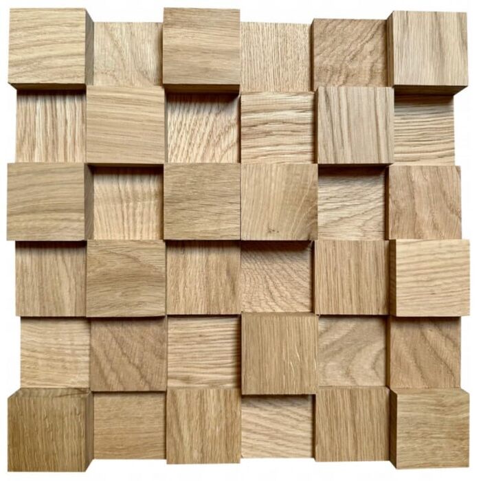Акустичний диффузор 2D 500 дерев'яна стінова панель 30x30 см (світлий дуб)