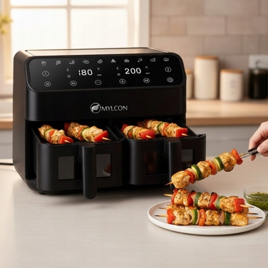 Аерофритюрниця MYLCON CRISPYO 8L 2000W з подвійною чашею