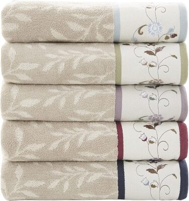 Шторка для душу Madison Park Serene Flora з квітковим візерунком, 72x72 см, Spice (червоний)