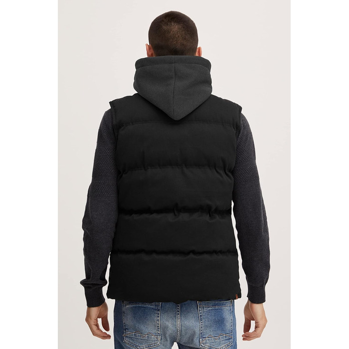 Чоловіча степкова жилетка Blend BHJens з капюшоном та кишенями, Regular fit, чорний (70155)