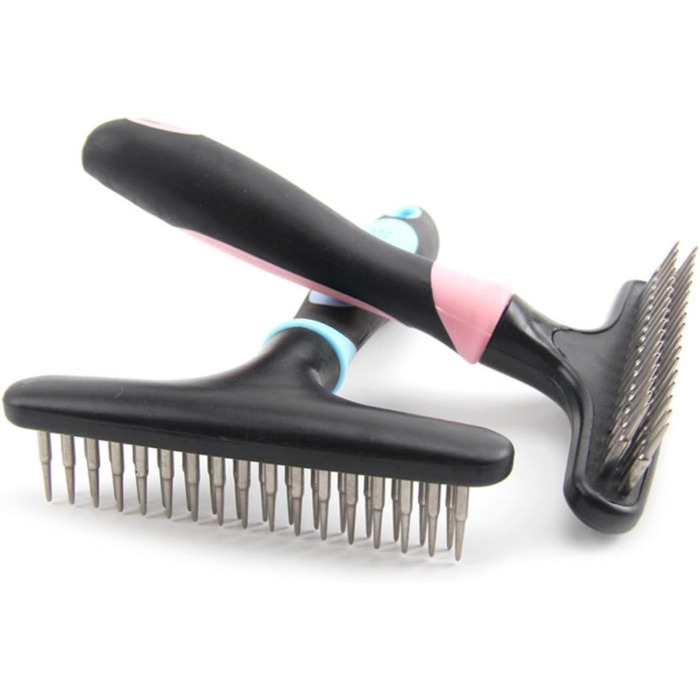 PETCUTE Щітка для собак - для підшерстка, вичісування шерсті, синя