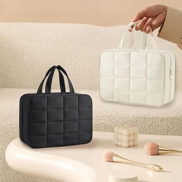 Чохол для туалетних аксесуарів на гачку, дорожній, чорний: органайзер для косметики та прикрас