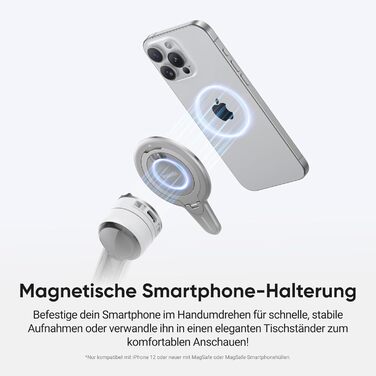 Insta360 Flow 2 Pro: Стабілізатор для смартфона (iPhone & Android), комплект для контент-мейкерів, сірий
