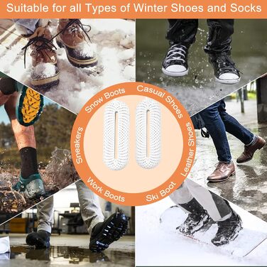Scienbeauty Electric Shoe Dryer with Intelligent Timer, Shoe Warmer, Effectively Eliminates Odors and Antibacterial, Shoe Dryer for Shoes, Ski Boots, Gloves (EU Plug)