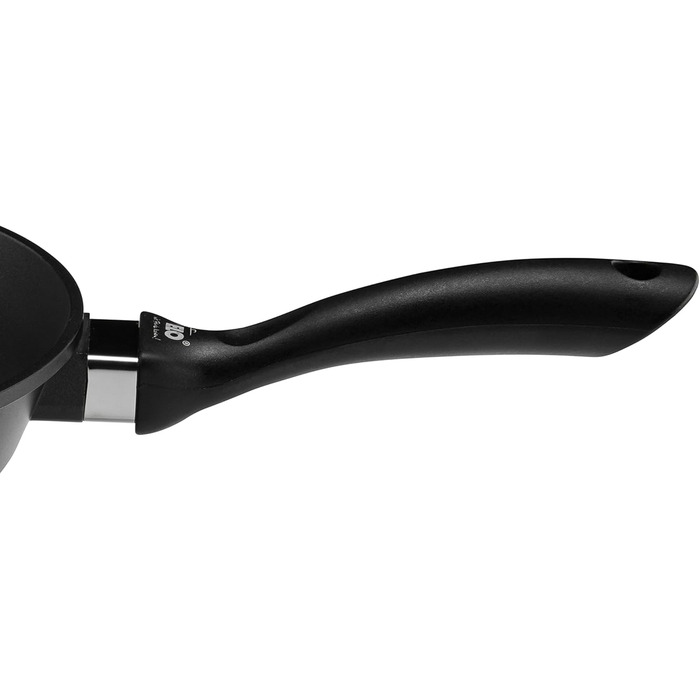 ELO Crepe Pan, 28 cm, ALUCAST: Pan made of energy-saving die-cast aluminum with non-stick coating, suitable for ceramic, gas, electric, and induction cooktops - dishwasher safe, color: black (28 cm NEW, wok pan)