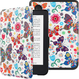 Чохол-книжка HGWALP Slim Shell для Tolino Shine 5/Shine Color/Shine 4 та Kobo Clara Colour/Clara BW/Clara 2E eReaders, з авто-ввімкненням/вимкненням (Butterfly)