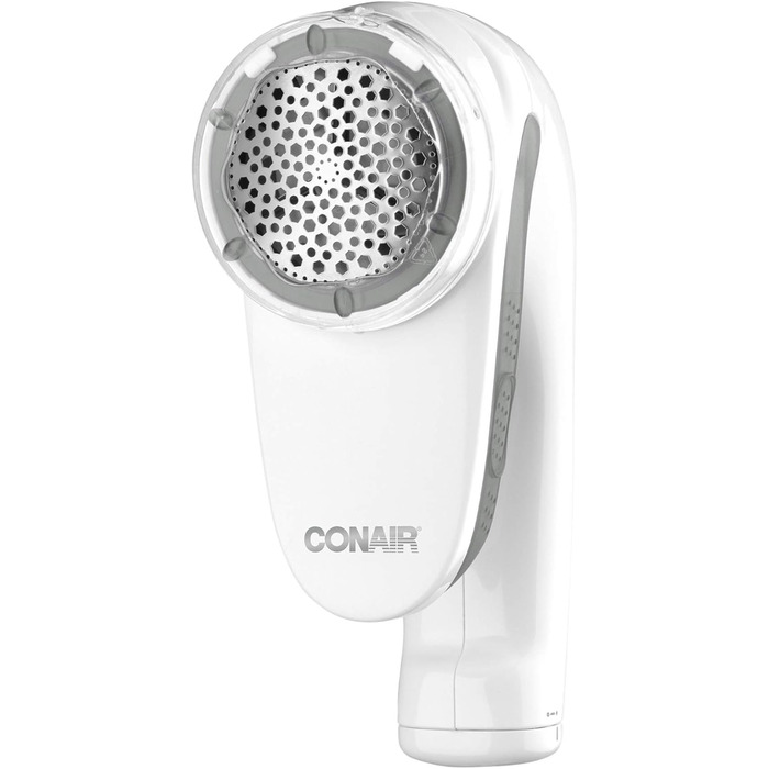 Портативний електричний тример для тканин Conair, акумуляторний, видаляч катишків і ворсу, білий