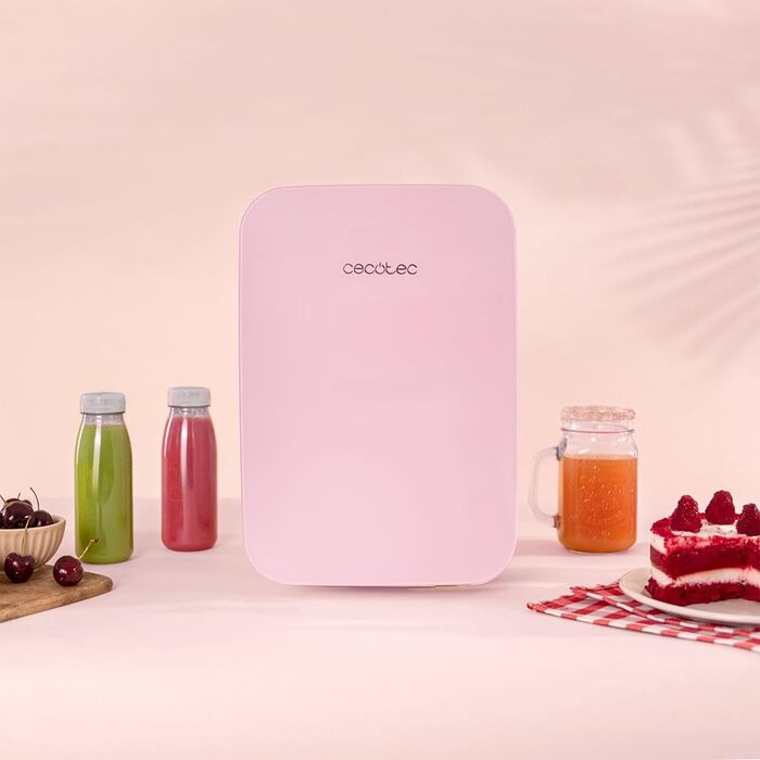 Міні-холодильник Cecotec Bolero MiniColing, 10 л, рожевий, 12-220V, для авто та кемпінгу, охолодження/підігрів, регулювання температури