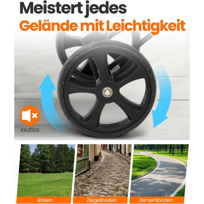 Складаний візок для покупок Homecall 50л з охолодженням, 3 в 1: візок, сумка, таскач, з принтом Geometrie, стандартні колеса