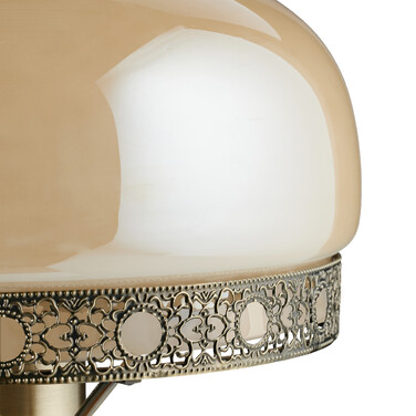 Relaxdays Table Lamp Beige Antique Look