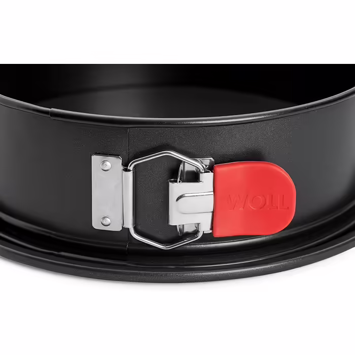 Woll Bakeware Springform Ø 20 cm, with leak-proof base, quick-release latch, and heat-resistant silicone handles up to 230°C, PFAS-free, double-layer non-stick coating